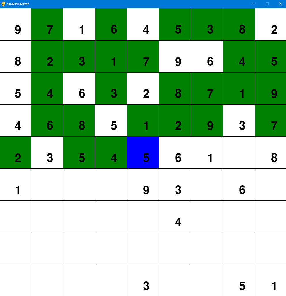 Image of a sudoku solver in Python.